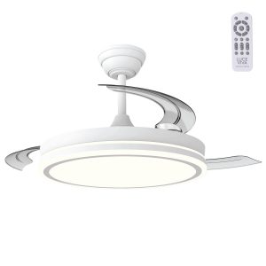 Ventilador DC"Martina" Función Verano-Invierno 48W Blanco 3 Aspas 5040lm 3500-4000-6500k Remoto y Temporizador