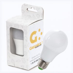 Bombilla LED E27 7W 589Lm 2700ºK Estuche Personalizado Esférica 40.000H [HO-ED-B3-E27-7W-WW-EP03]