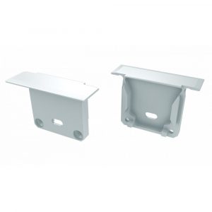 Tapón Final Perfíl Tipo inDILEDA - Aluminio - Blanco - Con Agujero