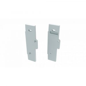 Tapón Final Perfíl Tipo TIANO Recto - Aluminio - Plata - Izquierda - Con Agujero