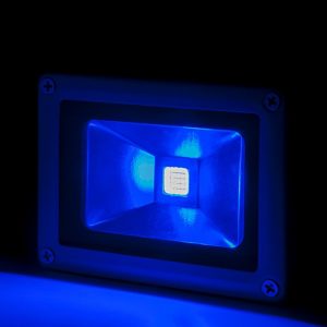 Proyector LED 10W 850Lm IP65 Brico Azul 40.000H
