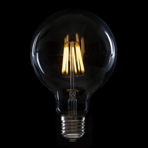 Bombilla LED E27 8W 576Lm 2000ºK Filamento G95 40.000H [HO-LF-G95-E27-8W-WW]