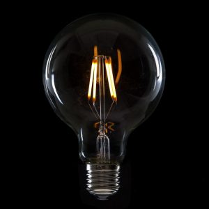 Bombilla LED E27 4W 288Lm 2000ºK Filamento G95 40.000H [HO-LF-G95-E27-4W-WW]