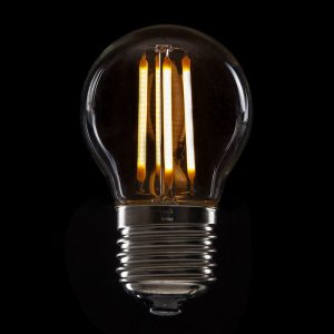 Bombilla LED E27 4W 288Lm 2000ºK Filamento G45 40.000H [HO-LF-G45-E27-4W-WW]