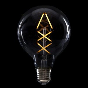 Bombilla LED E27 4W 288Lm 2000ºK Filamento G95 40.000H [HO-LF-G95FI-E27-6WWW]