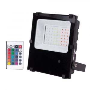 Proyector LED 30W IP65 Mando a Distancia RGB 40.000H