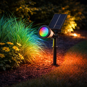 Baliza LED Solar RGB Panel: 5,5V/1,1W Batería: 3,7V/1200MaH [WR-SW6069-RGB]