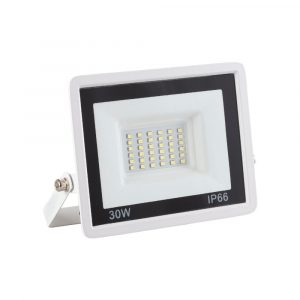 Proyector LED 30W 2.400Lm 6000ºK IP66 Regulable 60,000H Acabado Blanco
