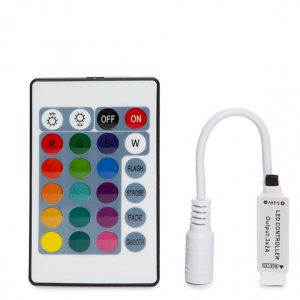 Controlador Mini Tira LED RGB Mando a Distancia 12VDC ► 72W
