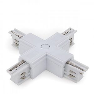 Conector + Carril Trifásico Blanco