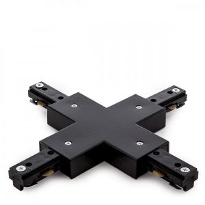 Conector X Carril Bifásico Negro