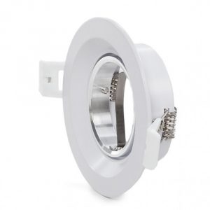 Aro Foco Downlight Circular GU10 Ø92Mm - Blanco