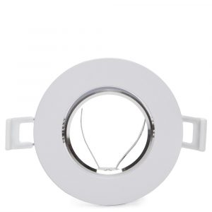 Aro Foco Downlight Circular Blanco 92MM