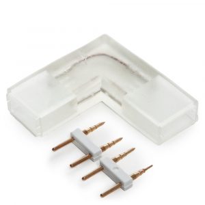 Conector L Tira LED 220VAC SMD5050. [HO-L-230V-5050]
