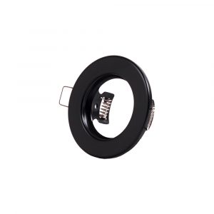 Aro Foco Downlight Circular "Sara" Acero 81mm - Negro