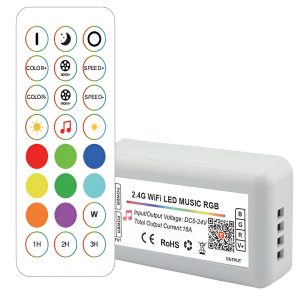 Controlador LED Tuya Wifi 2,4G RF RGB 24 Teclas [HLP-YS-WIFI-RF24-03]
