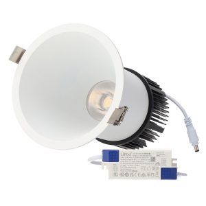 Downlight Empotrable LED 10W 90Lm/W CRI>95 2700ºK Driver Lifud 50.000H Blanco Cálido