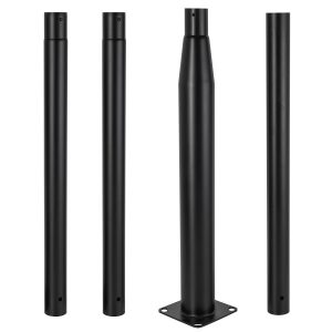Columna Farola 4M Desmontable Negro