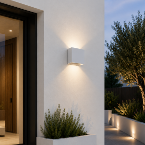 Aplique LED Exterior 2x5W 100Lm/W IP65 Blanco 2700ºK [HO-APL06-IP65-W-WW]