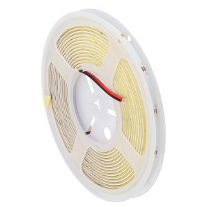 Tira Flexible LED Iluminación Lateral 10W/M 24VDC COB 480Leds/M 1200Lm/M IP20 3000ºK 5 Metros