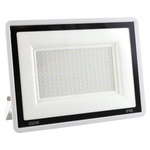 Proyector LED 200W 16.000Lm 6000ºK IP66 Regulable 60,000H Acabado Blanco