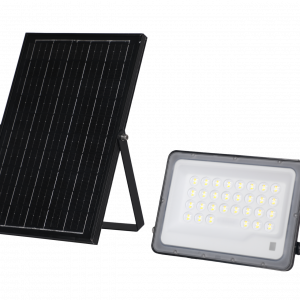 Proyector LED Solar 100W Panel 5V/10W 6,5W 1000Lm 90º IP65 3CCT (Tonalidad Luz Ajustable)