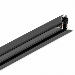 Carril 10mm Empotrado 2M Acabado Negro