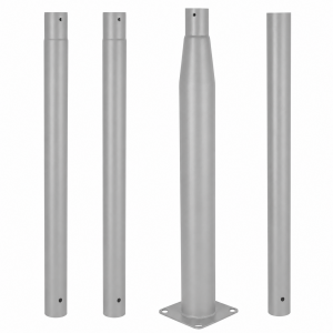 Columna Farola 4M Desmontable Gris