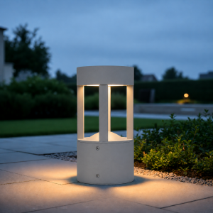 Baliza LED Exterior "San Luis" 30Cm 10W 220VAC 3000ºK Gris