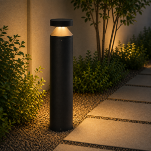 Baliza LED Exterior 60Cm 9W Chip Osram 220VAC IP65 2700ºK Negro