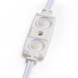Módulo 1.2W 70Lm 6000ºK 2 LEDs PRO 5630 Inyectado IP67 Óptica 50.000H [RA-BL-5630W02-LENS-R-CW