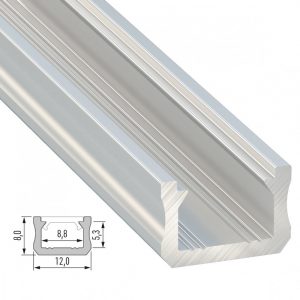 Perfíl Aluminio Tipo X 2,02M