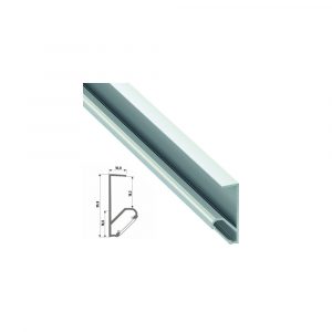 Perfíl Aluminio Tipo Q18 2,02M - Lacado Blanco