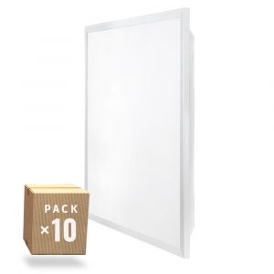 Pack 10 Panel LED 40W 4.400Lm 6000ºK 60x60Cm Enrejado UGR19 Flicker Free 40.000H [HO-PG-600x600-40W-CW-PK10]