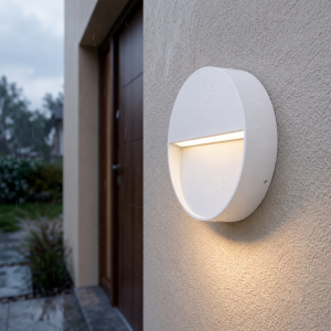 Aplique LED para Exterior 7W IP54 Circular 2700ºK Blanco