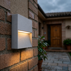 Aplique LED para Exterior 7W IP54 Rectangular 2700ºK Gris