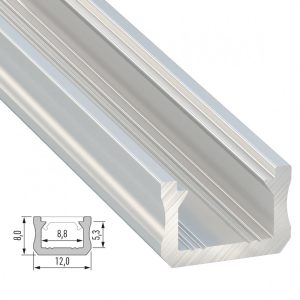 Perfíl Aluminio Tipo X 2,02M
