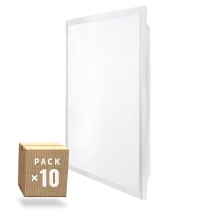 Pack 10 Panel LED 40W 4.400Lm 6000ºK 60x60Cm Enrejado UGR19 Flicker Free 40.000H [HO-PG-600x600-40W-CW-PK10]