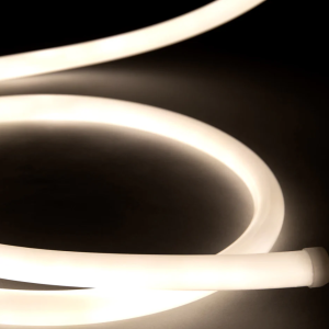 Tira LED Neón Flexible Circular - 220V - Instalación sobre superficie - Ø15mm 22W/m x1M IP67 - Azul