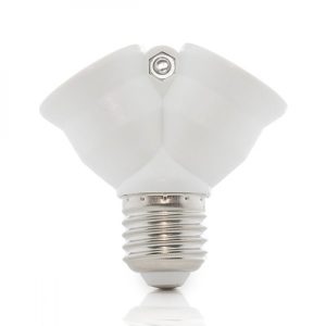 Adaptador E27 / 2 X E27
