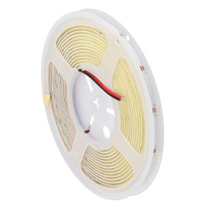 Tira Flexible LED Iluminación Lateral 10W/M 24VDC COB 480Leds/M 1200Lm/M IP20 3000ºK 5 Metros