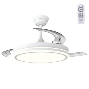 Ventilador DC"Martina" Función Verano-Invierno 48W Blanco 3 Aspas 5040lm 3500-4000-6500k Remoto y Temporizador