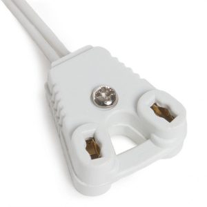 Portalámparas Tubo LED T8 Cable 30Cm
